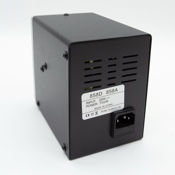 Термовоздушная паяльная станция 700Вт + 3 насадки, 858D / Паяльник термовоздушный / Фен для пайки 234586011 фото