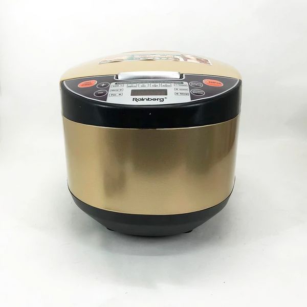 Электрическая мультиварка + фритюрница, 6 л, 1500 Вт, Rainberg RB-6207, Коричневая / Многофункциональная мультиварка / Рисоварка 234572396 фото