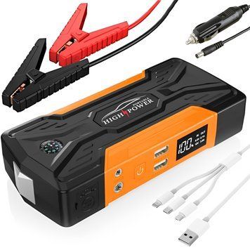 Пускозарядное устройство для авто 1000А, 2хUSB, JUMPSTARTER QY28 / Пусковое устройство для автомобиля 234578245 фото
