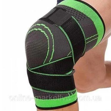 Бандаж коленного сустава 1шт, Knee bands, XXXL, Серый / Наколенник для спорта / Компрессионный фиксатор колена 23456565802 фото