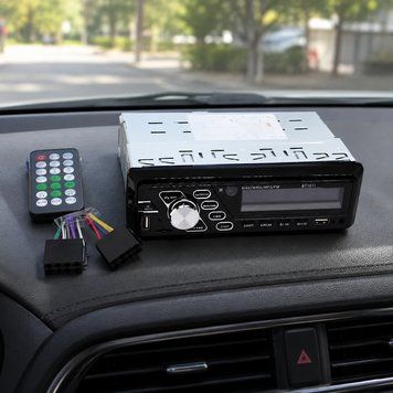 Автомагнітола, з Bluetooth, МР3, FM, 50 Вт, 1 DIN, 1011, Чорний / Магнітола в авто / Магнітола в машину 234600759 фото