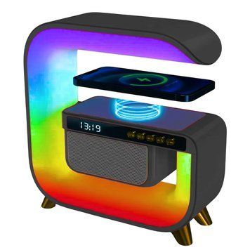 Аккумуляторный ночник с беспроводной зарядкой и колонкой, от USB, G3 / Смарт лампа колонка / Колонка ночник 234577767 фото
