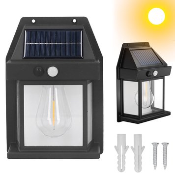 Вуличний світильник на сонячній батареї з датчиком руху, SOLAR WALL LAMP ВK-888 234573336 фото