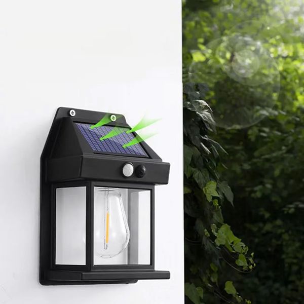 Вуличний світильник на сонячній батареї з датчиком руху, SOLAR WALL LAMP ВK-888 234573336 фото