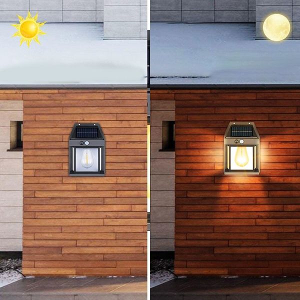 Вуличний світильник на сонячній батареї з датчиком руху, SOLAR WALL LAMP ВK-888 234573336 фото