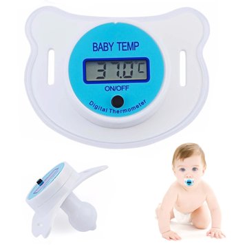 Дитяча соска-термометр з екраном BABY TEMP NJ-347 / Цифровий термометр у вигляді соски / Пустушка дитяча 234569172 фото