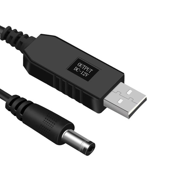 Кабель живлення роутера від повербанку, 12V, USB-DC / Шнур для WIFI роутера з перетворювачем напруги 234563898 фото