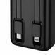 Повербанк 30000mAh з вбудованими кабелями Lightning/Type-C, 22.5W, KP-38, Чорний / Зовнішній акумулятор / Павербанк / Power Bank 234597383 фото 8