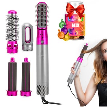 Мультистайлер 5в1 Hot Air Styler + Подарунок Капсули для волосся 30шт Sevich / Повітряний фен стайлер для завивки локонів 234563697 фото