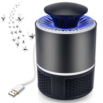 Знищувач комарів та комах від USB, 5 Вт, Mosquito Killer Lamp / Антимоскітна лампа-пастка для комарів 123459838 фото