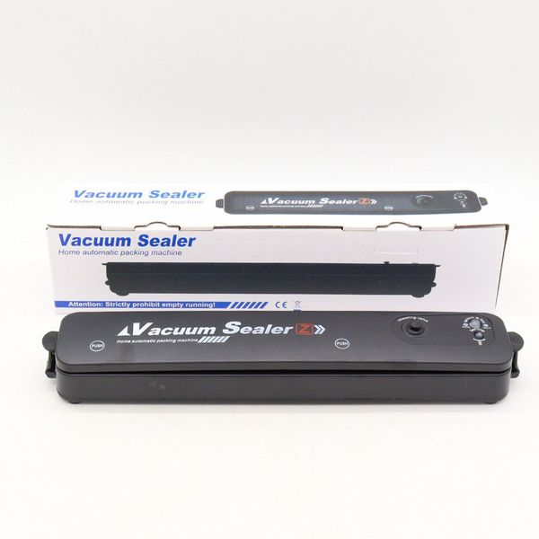 Вакуумний пакувальник їжі Vacuum Sealer, Чорний / Побутовий вакууматор для продуктів 234562465 фото