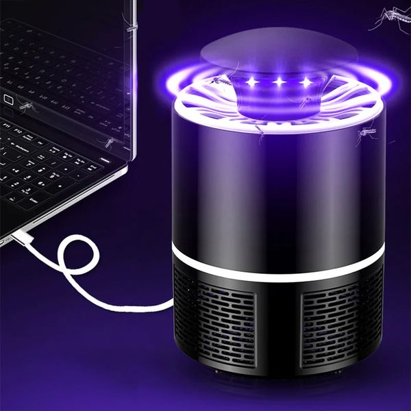 Знищувач комарів та комах від USB, 5 Вт, Mosquito Killer Lamp / Антимоскітна лампа-пастка для комарів 123459838 фото