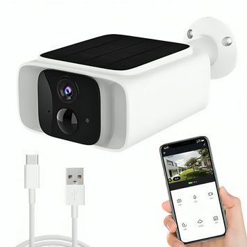 Камера видеонаблюдения Smart с солнечной панелью + VSIM-карта, 4G, USB / Беспроводная камера наблюдения / Уличная камера 234589031 фото