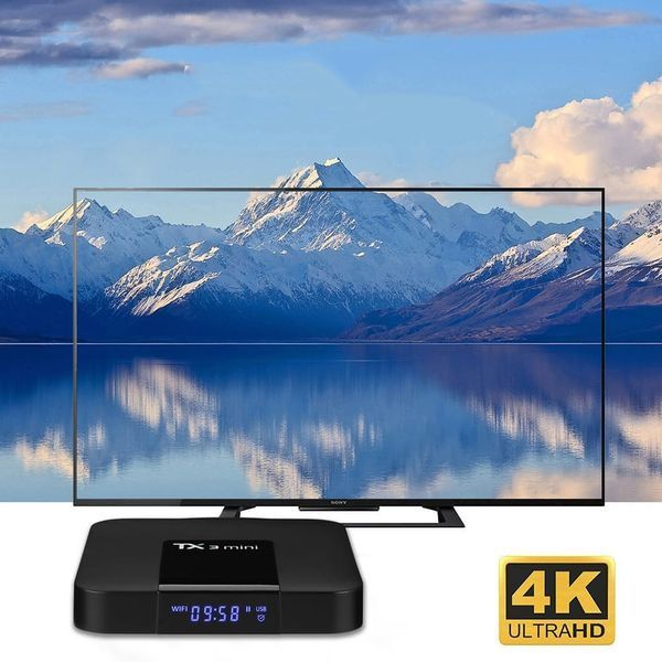 Смарт ТВ приставка 2/16GB, Пульт, TX3mini, Черная / Андроид приставка TV / Приставка для телевизора / Приставка смарт 234561957 фото