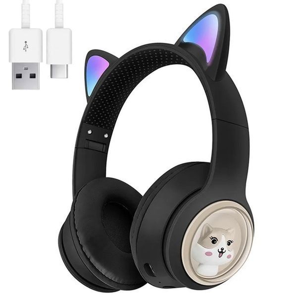 Бездротові Bluetooth навушники з вушками MDR CAT + BT CUTER, Чорний / Дитячі навушники з котячими вушками 234572976 фото Бездротові Bluetooth навушники з вушками MDR CAT + BT CUTER, Чорний / Дитячі навушники з котячими вушками 234572976 фото