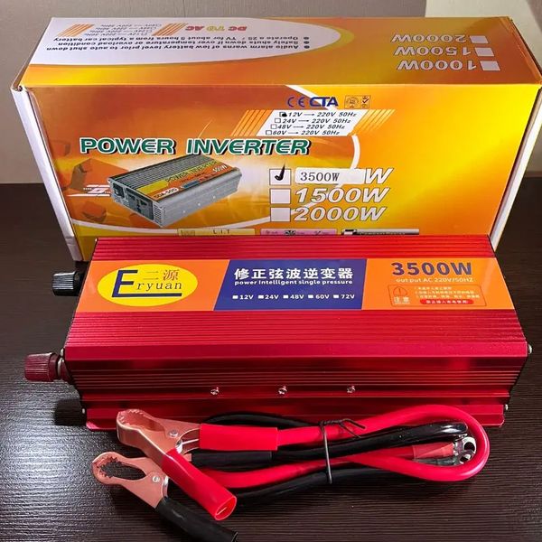 Перетворювач напруги з 12V в 220V (3500W), з USB, Daikens / Автомобільний інвертор постійного струму 234571177 фото