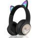 Бездротові Bluetooth навушники з вушками MDR CAT + BT CUTER, Чорний / Дитячі навушники з котячими вушками 234572976 фото 4