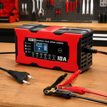 Зарядное устройство для аккумуляторов 12V, 10A / Импульсное зарядное для АКБ / Зарядка для аккумулятора 234577644 фото