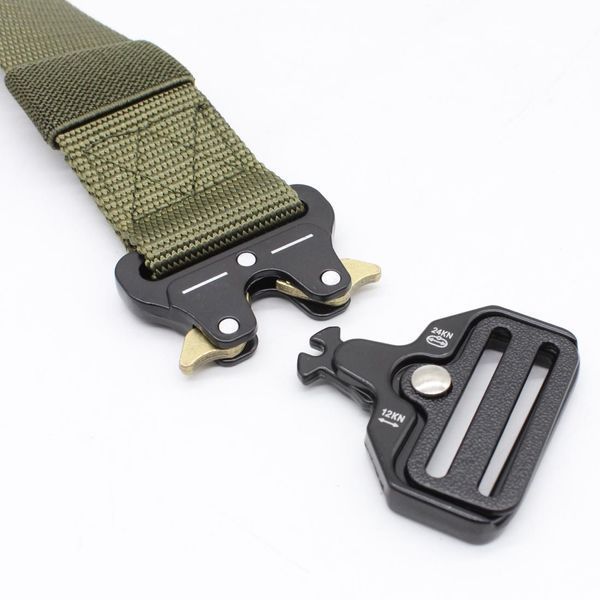 Тактичний ремінь з металевою пряжкою 140 см, Tactical Belt, Олива / Чоловічий ремінь 123461402 фото