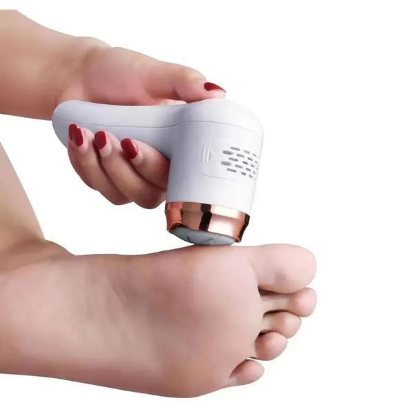 Електрична пемза для ніг з 2 насадками, USB / Апарат для педикюру / Пилка для ніг 234579885 фото