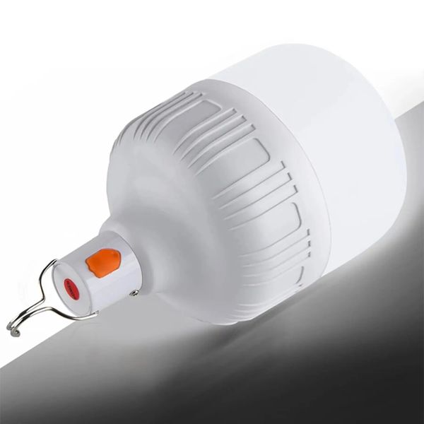 Акумуляторна LED лампа 60W, з USB / Підвісний кемпінговий ліхтар з гачком / Переносна лампа для кемпінгу 234571287 фото