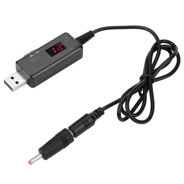 Підвищуючий кабель для роутера + перехідник, USB 5V – DC 9/12V, KWS-912V / Кабель для живлення роутера від повербанка 234563984 фото