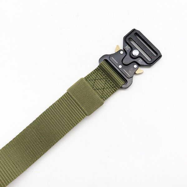 Тактичний ремінь з металевою пряжкою 140 см, Tactical Belt, Олива / Чоловічий ремінь 123461402 фото