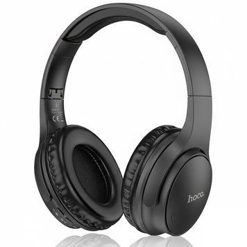 Беспроводные наушники Bluetooth, AUX, 200 мАч, Hoco W40, Черные / Беспроводная стерео гарнитура / Накладные наушники для телефона 234586394 фото