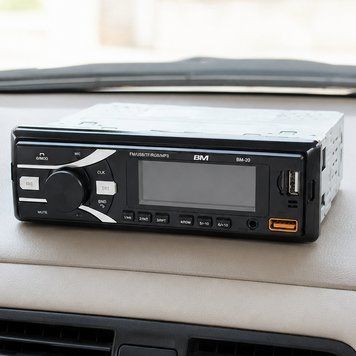 Автомагнітола, МР3, 100 Вт, 1 DIN, Boschmann&nbsp;BM-20, Чорний / Магнітола в авто / Магнітола в машину 234596492 фото