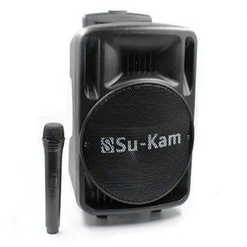 Портативна колонка з мікрофоном +Пульт, USB, Bluetooth, Su-Kam BT 100D / Караоке-колонка / Автономна акустична система 234581618 фото