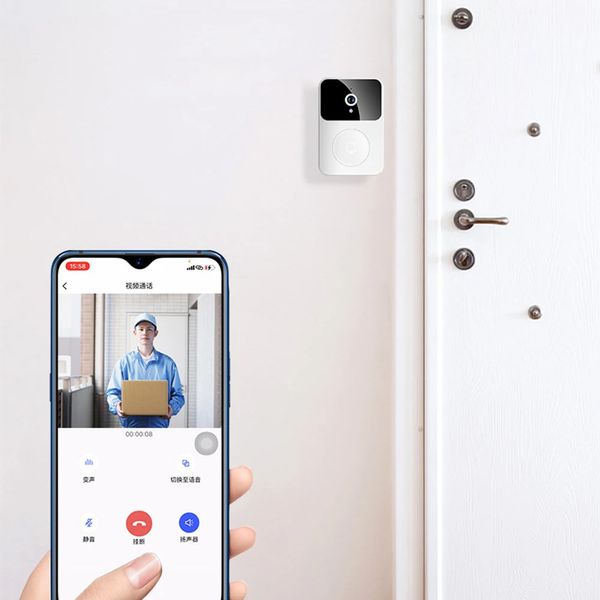 Умный видеодомофон с WiFi и датчиком движения, Doorbell X9 / Беспроводной дверной звонок с камерой / Аккумуляторный домофон 234563879 фото