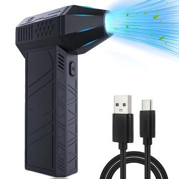 Ручной турбовентилятор 2600мАч, 200Вт, с USB / Аккумуляторный мини турбофен / Портативный турбовентилятор 234572720 фото