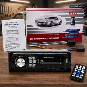 Автомагнітола MP3 USB, 1DIN, JSD-8013, Чорна / Автомобільний MP3-ресивер / Магнітола з пультом ДК 234601413 фото
