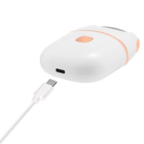Електропемза USB з 2 шліфувальними насадками / Акумуляторна шліфувальна машинка для педикюру / Прилад для педикюру акумуляторний 234589003 фото