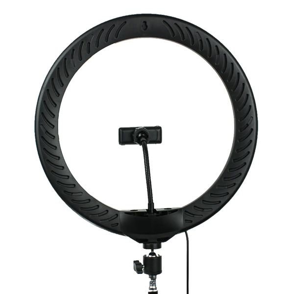 Кільцева лампа 30 см MJ 300 Soft Ring Light + Подарунок Штатив 0,66-2 м / Світлодіодна LED лампа / Кільцева RGB лампа з тримачем для телефону 234561666(_цей артикул вірний) фото