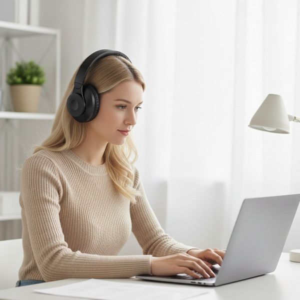 Бездротові навушники Bluetooth, AUX, 400 мАг, Hoco W45 / Бездротова стерео гарнітура / Накладні навушники для телефону 234586481 фото