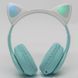 Bluetooth навушники з котячими вушками та підсвічуванням CAT STN-28 PRO, Зелені / Дитячі бездротові навушники 234569858 фото 7