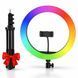 Кільцева лампа 30 см, від USB, MJ 300 Soft Ring Light + Штатив 0,66-2 м / Світлодіодна LED лампа / Кільцева RGB лампа з тримачем для телефону 234561666(_цей артикул вірний) фото 1