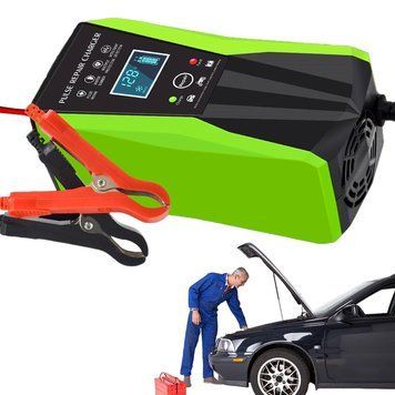 Імпульсний зарядний пристрій для акумуляторів 12V, 10A / Зарядка для акумулятора автомобіля 234575835 фото