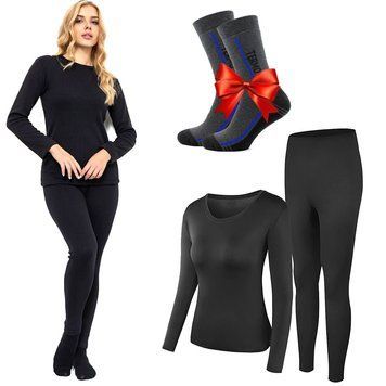 Жіноча термобілизниа BioActive (М) + Термошкарпетки THERMO Socks / Зимова жіноча термобілизна 123461616 ( цей артикул вірний) фото