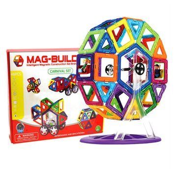 Дитячий магнітний конструктор 40 деталей, Magic Building / Розвиваючий конструктор для дітей / Конструктор 3D 234568997 фото