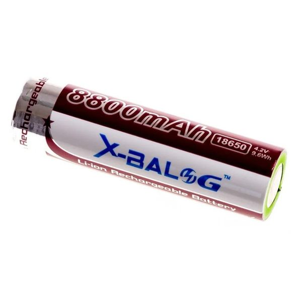 Акумулятор, 1шт Li-Ion 18650 X-Balog, 8800 mAh 4,2В / Акумуляторна літій-іонна батарейка 234564396 фото