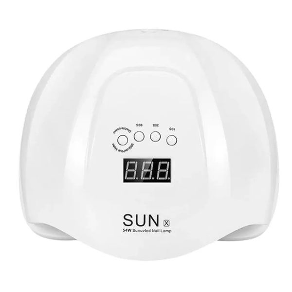 Лампа для манікюру 54W SUN X, Біла / UV+LED Лампа для полімеризації гель лаку 123464626 фото