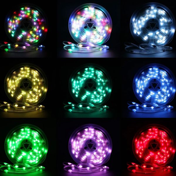 Светодиодная LED лента 10 м с пультом, от USB, 5050 RGB / Многоцветная RGB подсветка для комнаты 234572500 фото