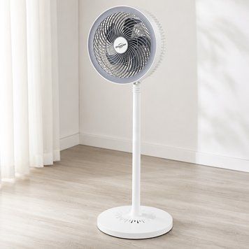 Підлоговий вентилятор 180мм, 25W, Luodishan SL-339A-1, Білий / Побутовий вентилятор / Вентилятор для дому на стійці 234595791 фото