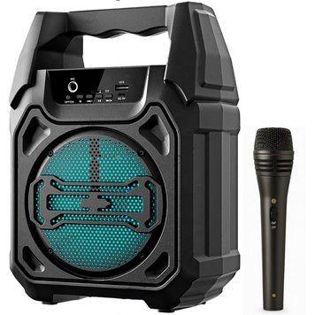 Портативная Bluetooth колонка с микрофоном, 30см, GTS-1283 / Караоке-система / Автономная акустическая система 234592794 фото