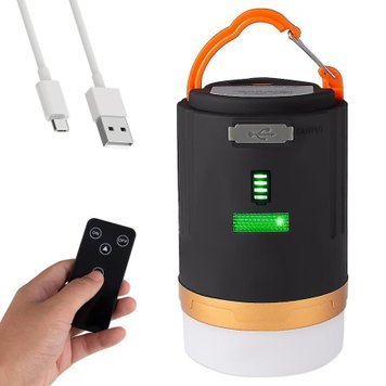 Акумуляторна кемпінгова лампа з Power Bank, 4800 mah YD-29 / Туристичний світильник / Водонепроникний ліхтар з USB зарядкою та пультом 234564834 фото