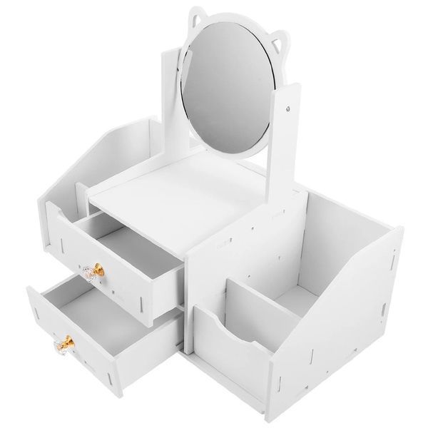 Настольный органайзер для косметики с зеркалом, 40х34,5х20см / Подставка для косметики / Органайзер для хранения косметики 234588747 фото