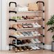 Полиця для взуття на 6 ярусів (123х57х29см), New shoe rack / Підлогова стійка для зберігання взуття / Взуттєвий стелаж 234567644 фото 1