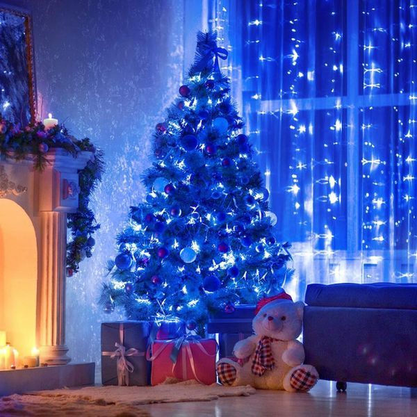 Гирлянда Нить от сети 30м, 500LED, Синий цвет / Новогодняя гирлянда для дома / Светодиодная гирлянда на елку 23457390403 фото